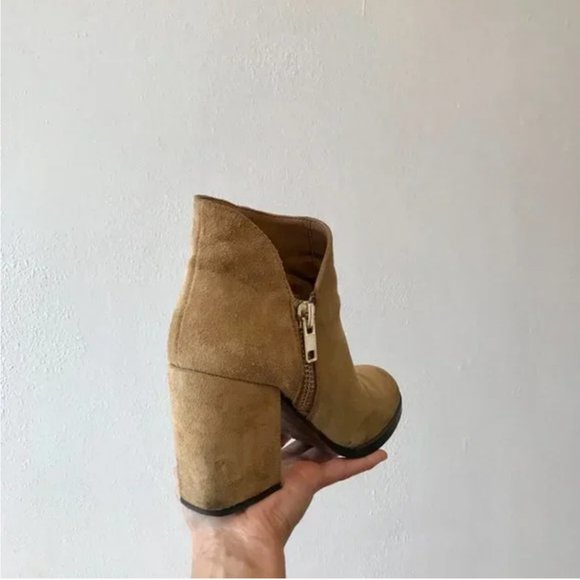 Suede Ankle Cowgirl Boots - Picture 6 of 8